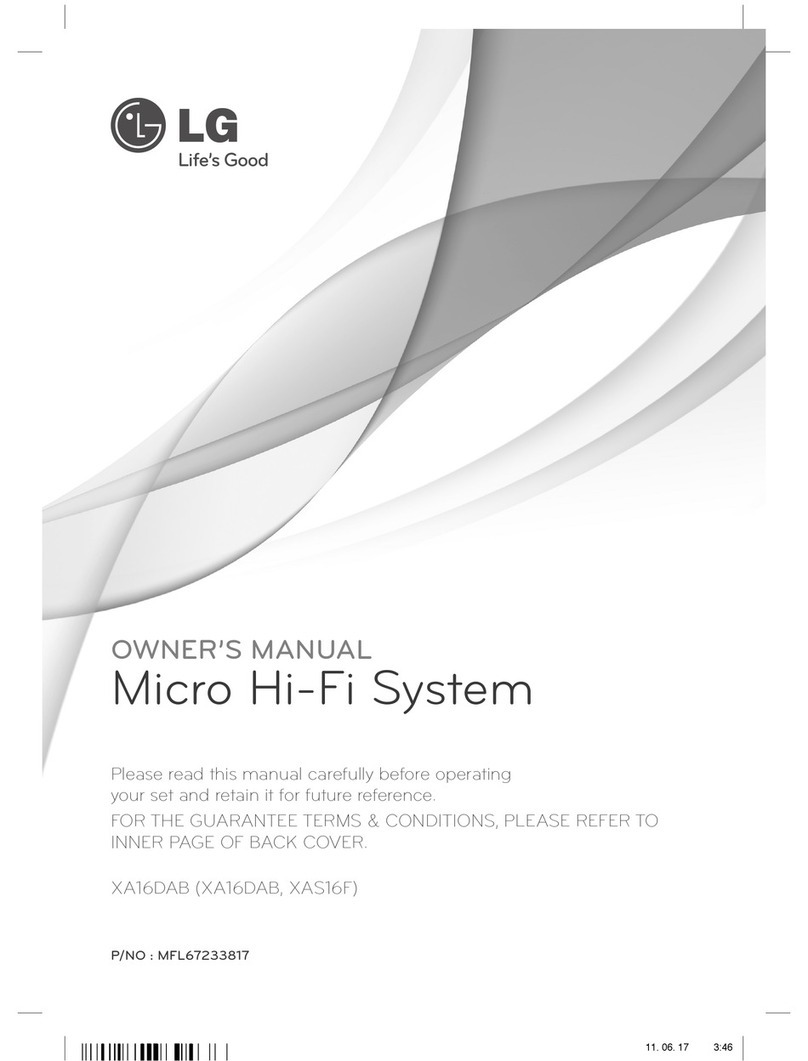 LG XA16DAB User manual