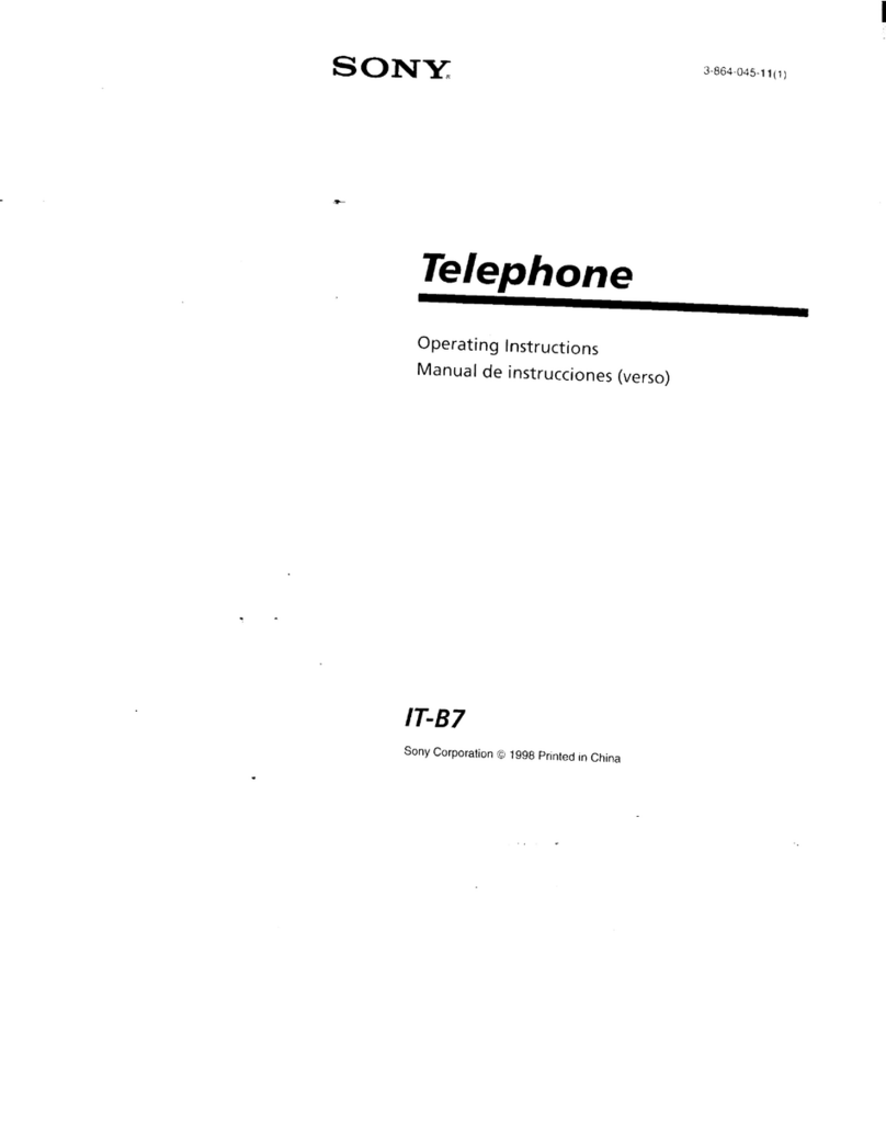 Sony IT-B7 - Telephone User manual