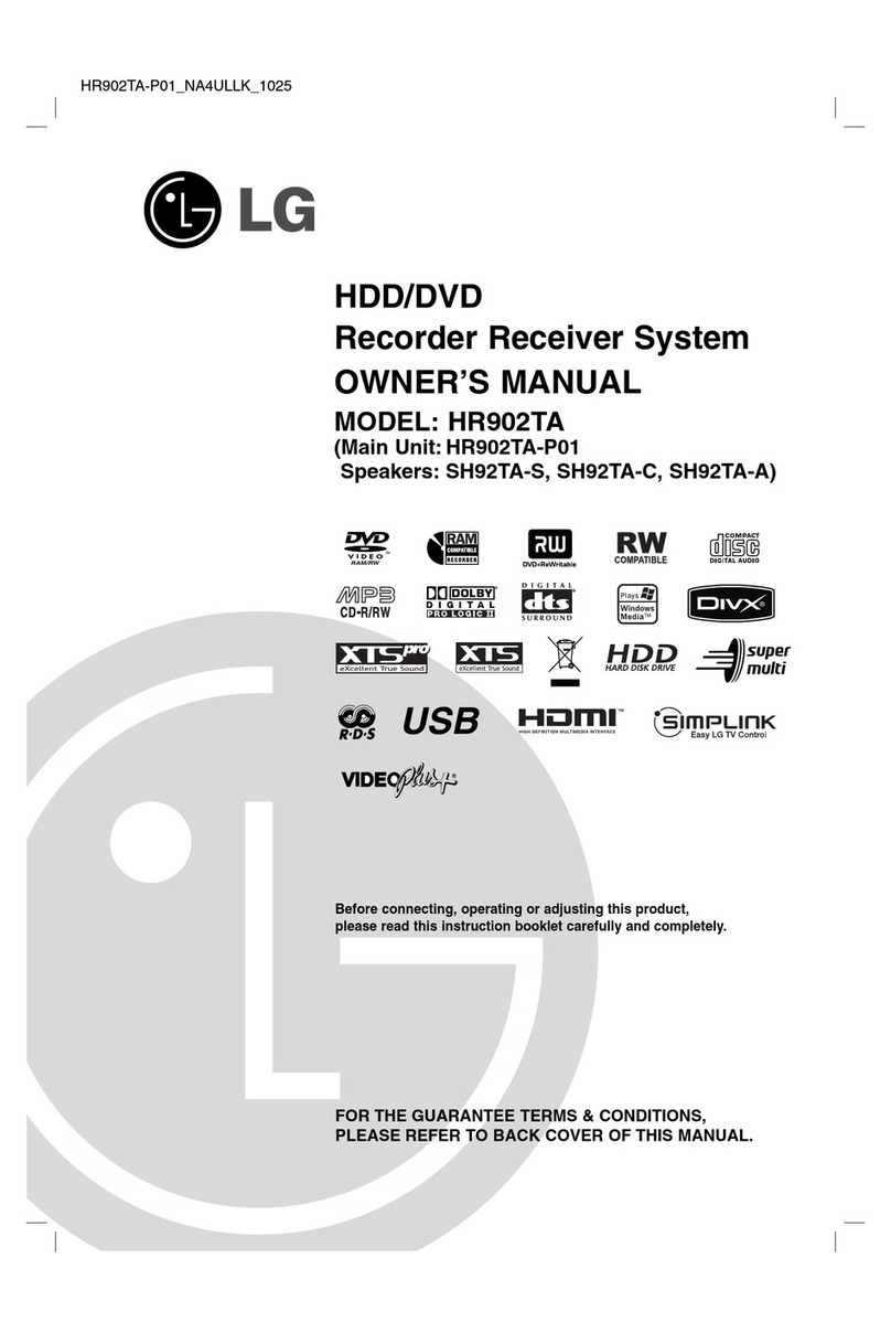 LG HR902TA User manual
