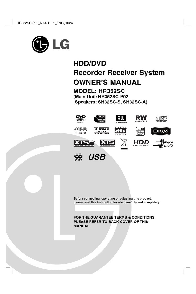 LG HR352SC User manual
