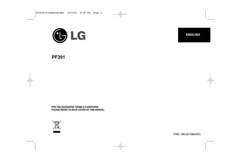 LG PF391 User manual