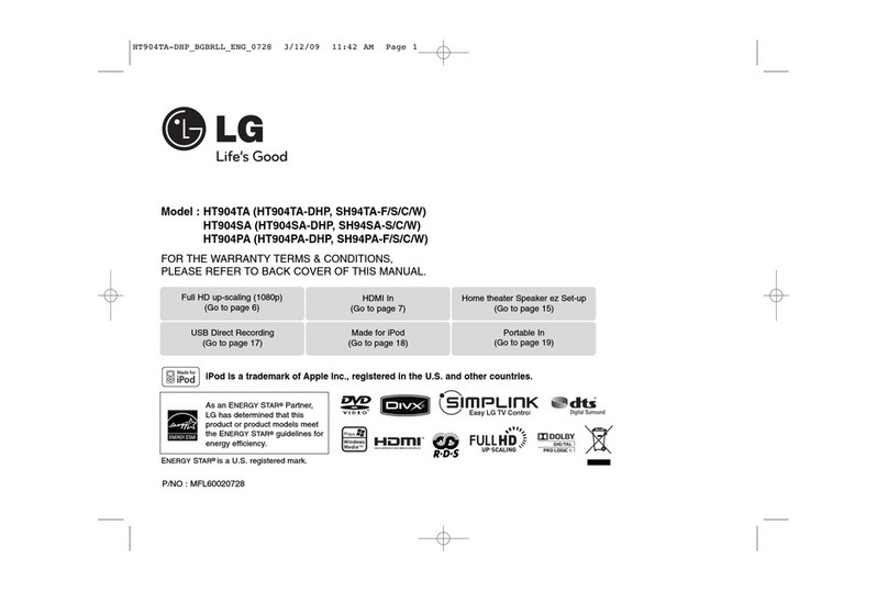 LG HT904TA manual