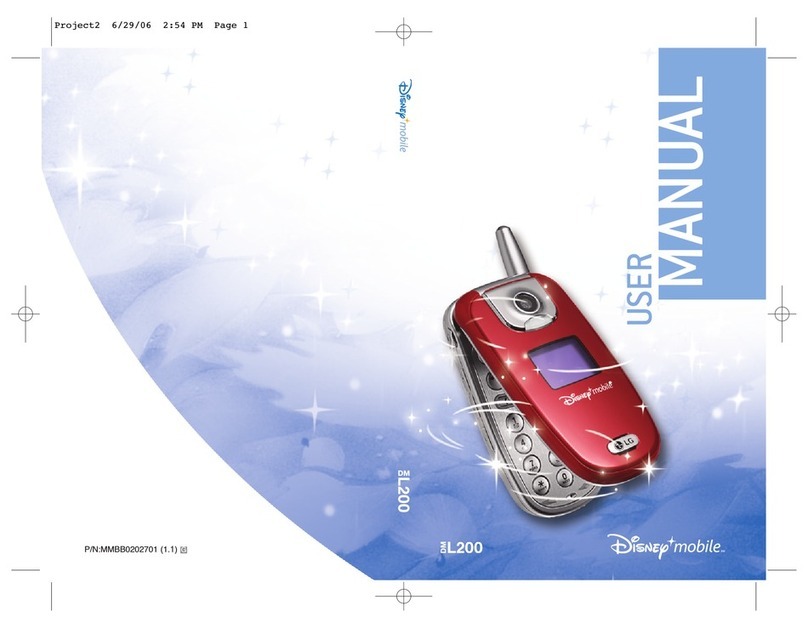 LG Disney mobile DM-L200 user manual
