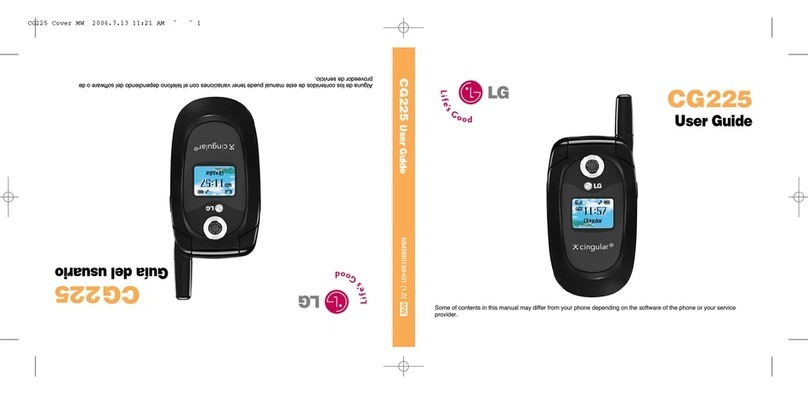 LG CG225 -  Cell Phone User manual