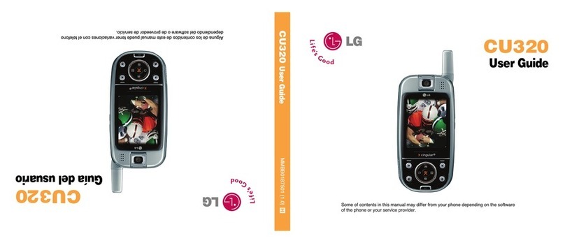 LG CU320 User manual