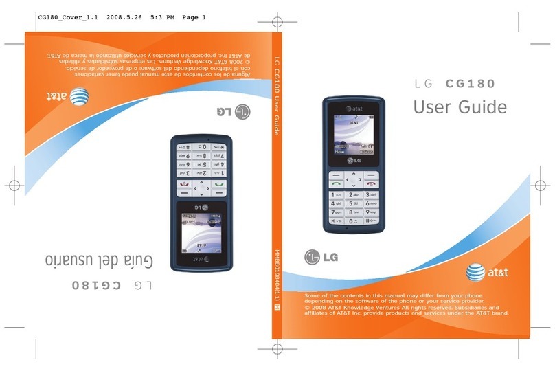 LG CG180 -  Cell Phone user guide