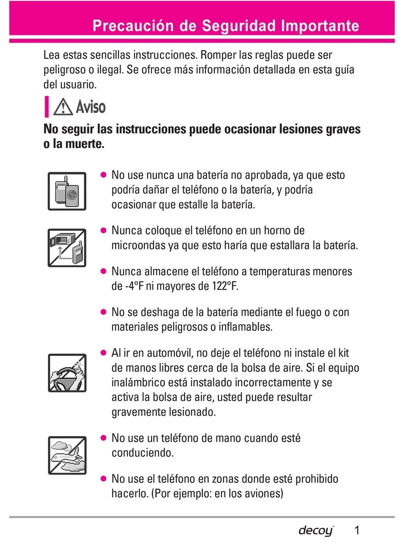 LG LGVX8610SE User guide