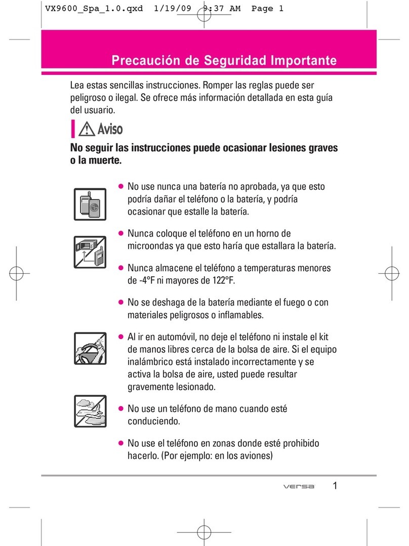LG LGVX9600 User guide