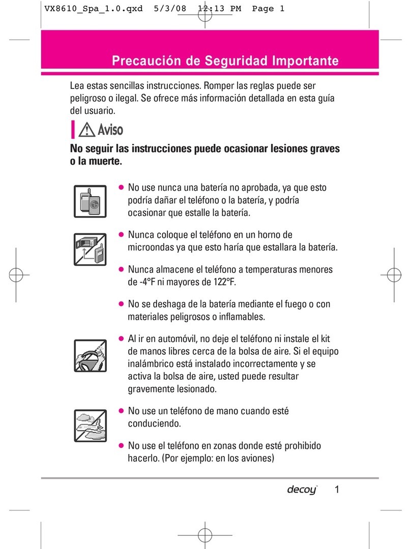 LG LGVX8610 Manual Del Usuario