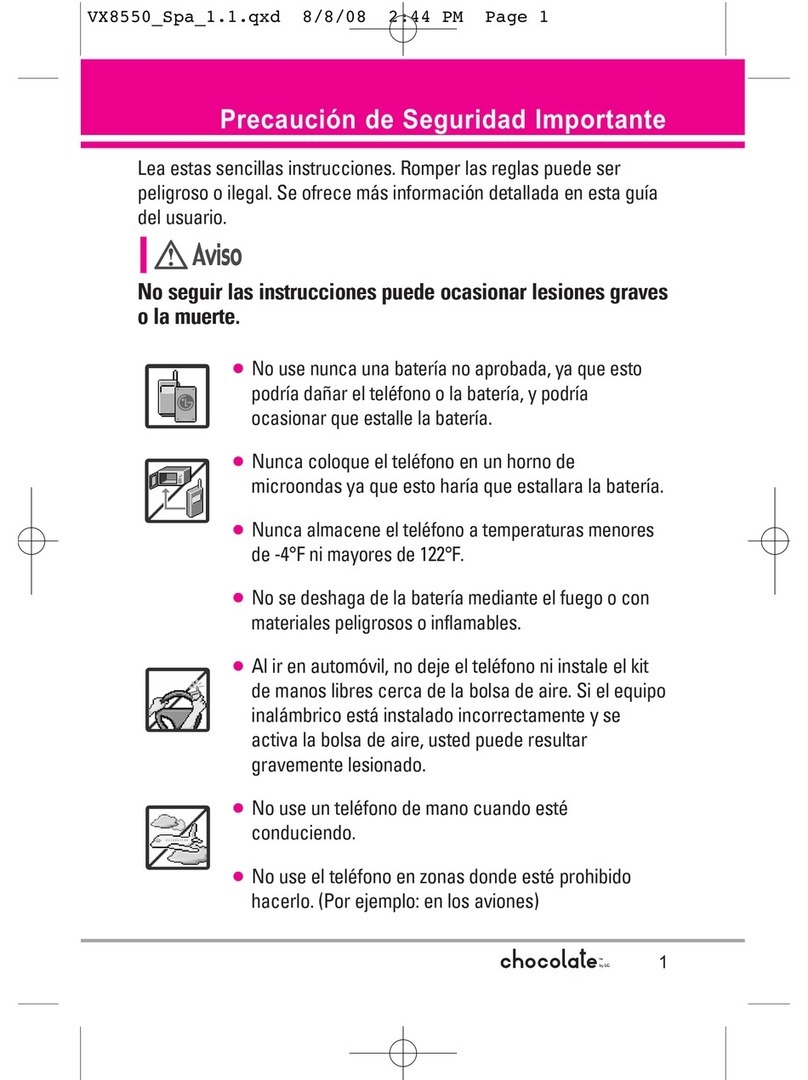 LG LGVX8550 User guide