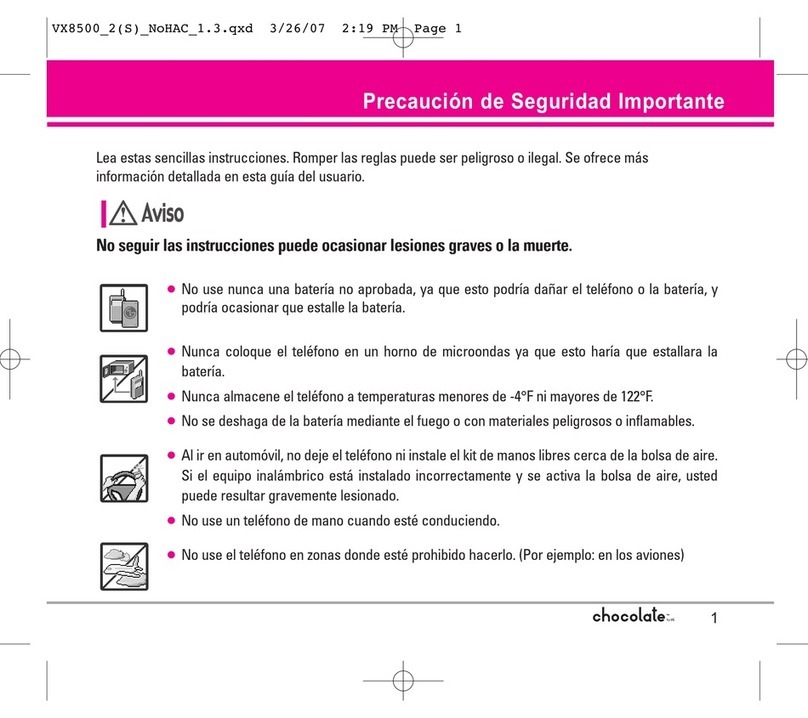 LG LGVX8500 User guide