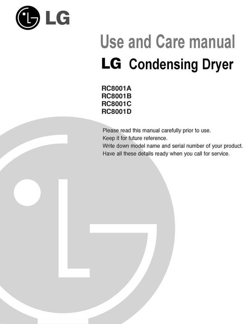 LG RC8001B use and care manual