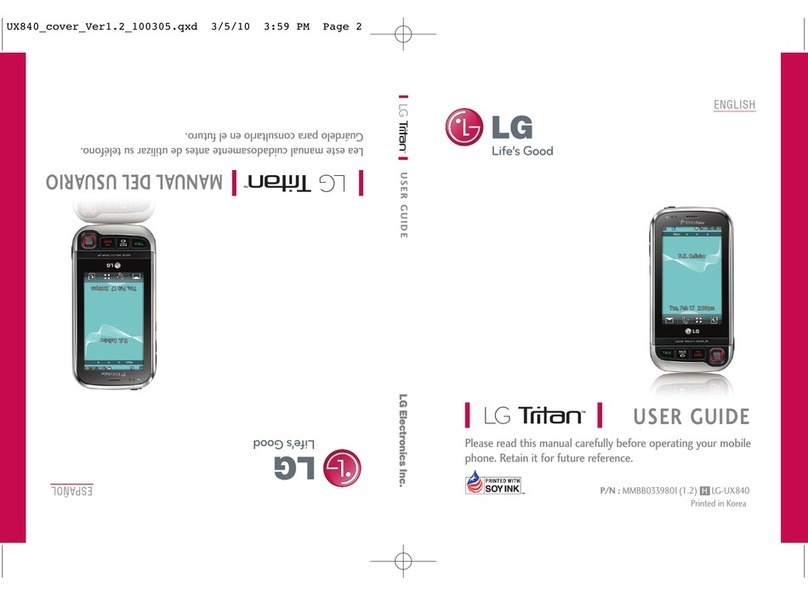 LG Tritan UX840 User manual