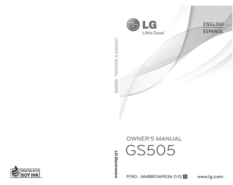 LG Sentio GS505 User manual