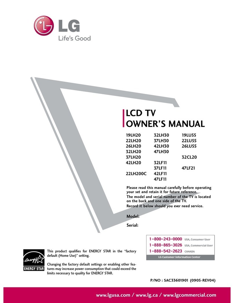 LG 19LU55 - - 19" LCD TV User manual LG 19LU55 - - 19" LCD TV User manual