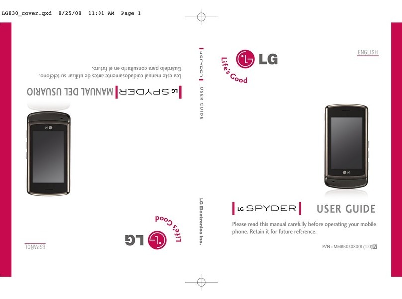 LG LG830 User manual