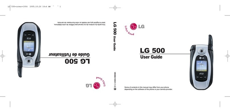LG LG500 User manual