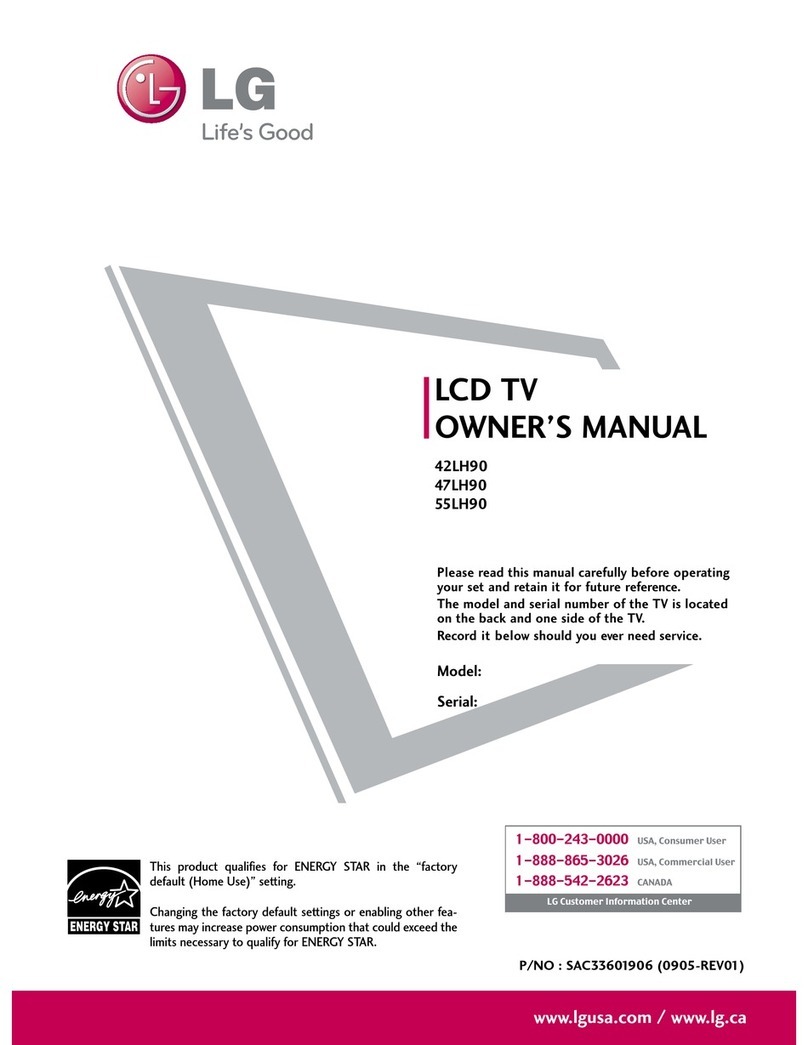 LG 42LH90 Series User manual