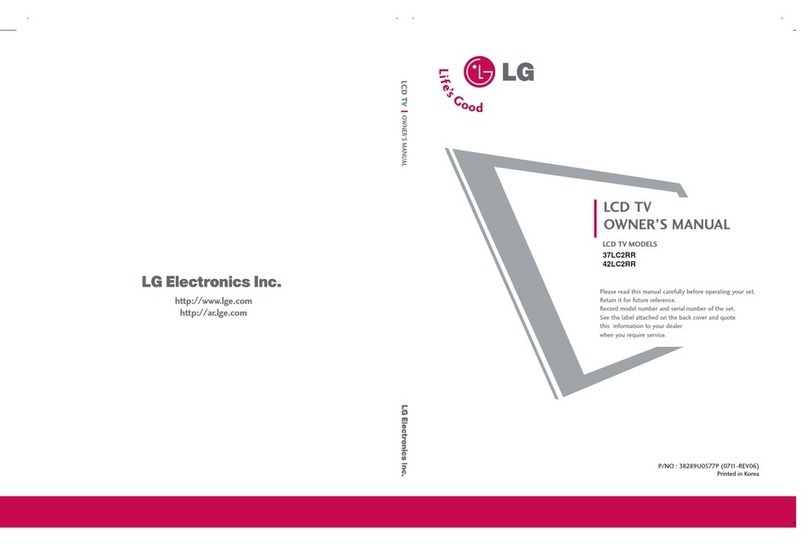 LG 37LC2RR Series User manual