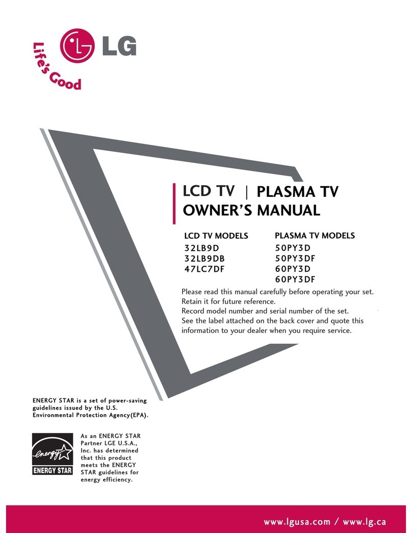 LG 32LB9D Series User manual