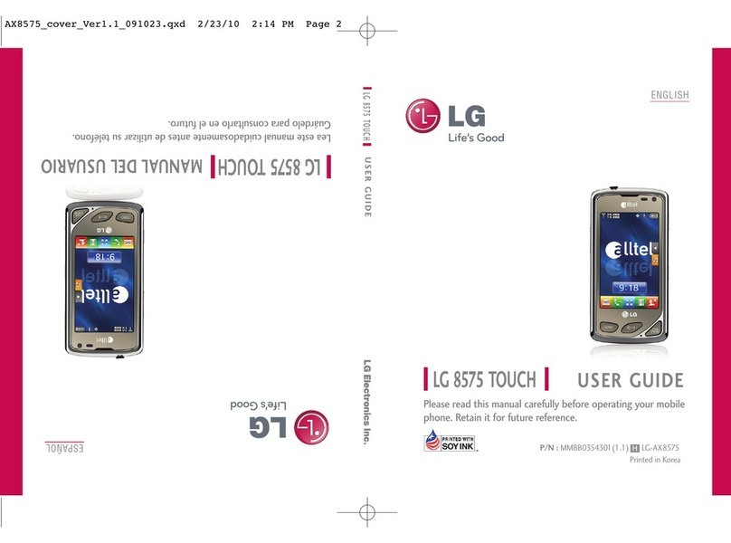 LG AX8575 Black user guide
