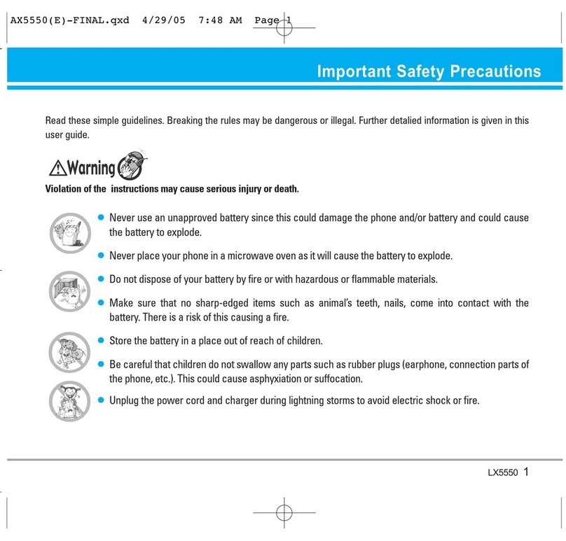 LG LGAX5550 User manual