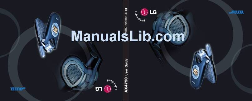 LG AX4750 User manual