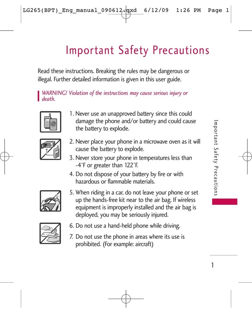 LG LG265 User manual