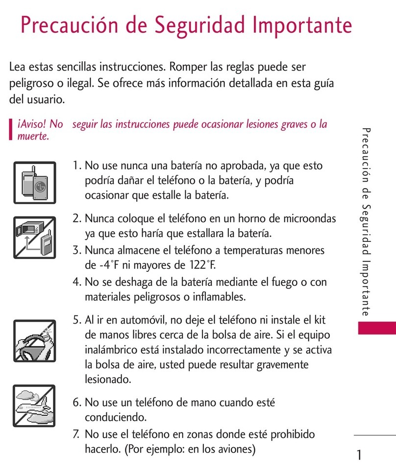 LG LG260 User manual