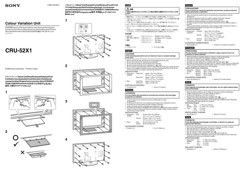 Sony CRU-52X1 instructions