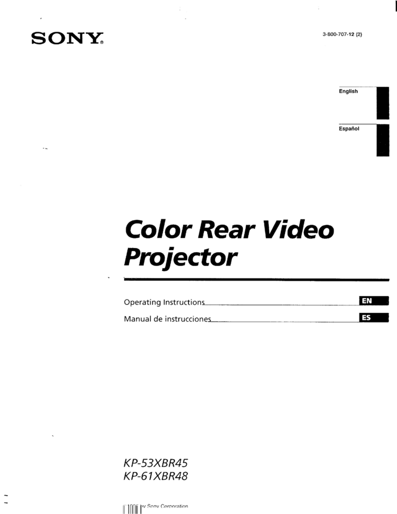Sony KP-53XBR45 - 53" Projection Tv User manual