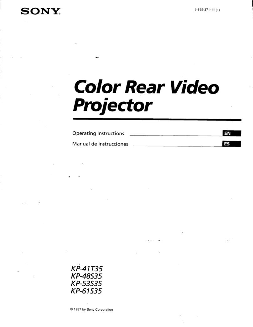 Sony KP-41T35 - 41" Projection Tv User manual