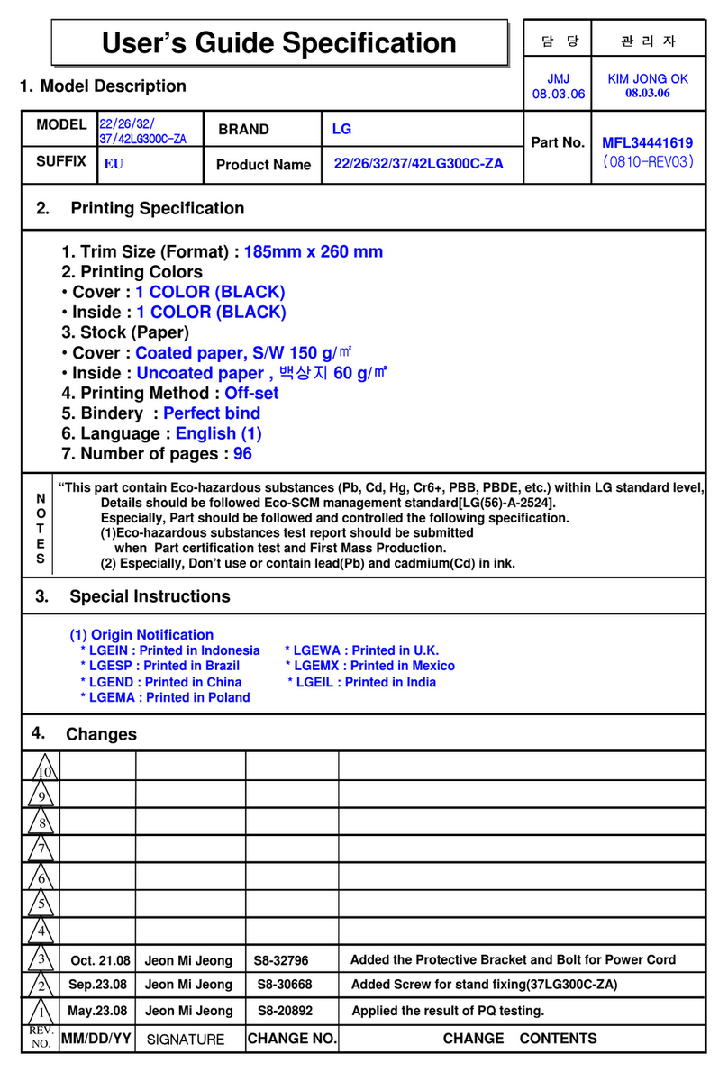 LG 22LG300C User manual