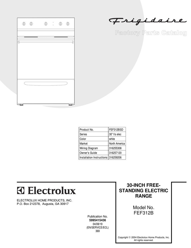 Frigidaire FEF312B User manual