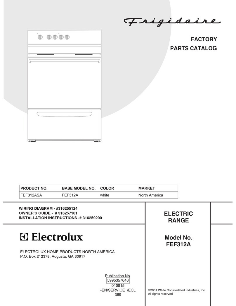 Frigidaire FEF312A User manual