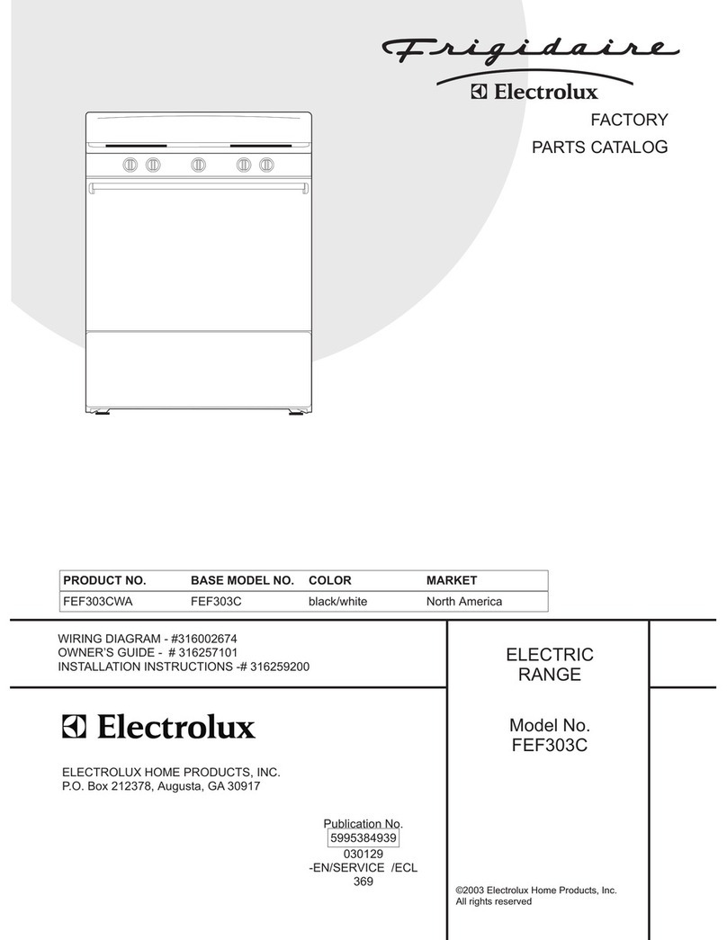 Frigidaire FEF303C User manual Frigidaire FEF303C User manual