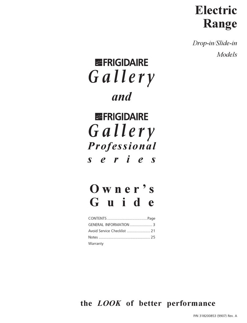 Frigidaire FED387CHSC User manual