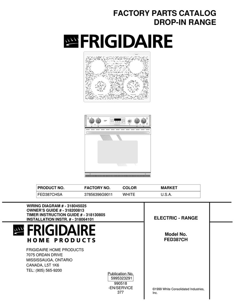 Frigidaire FED387CH User manual