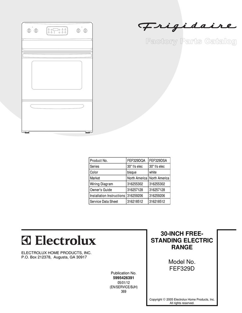 Frigidaire FEF329D User manual