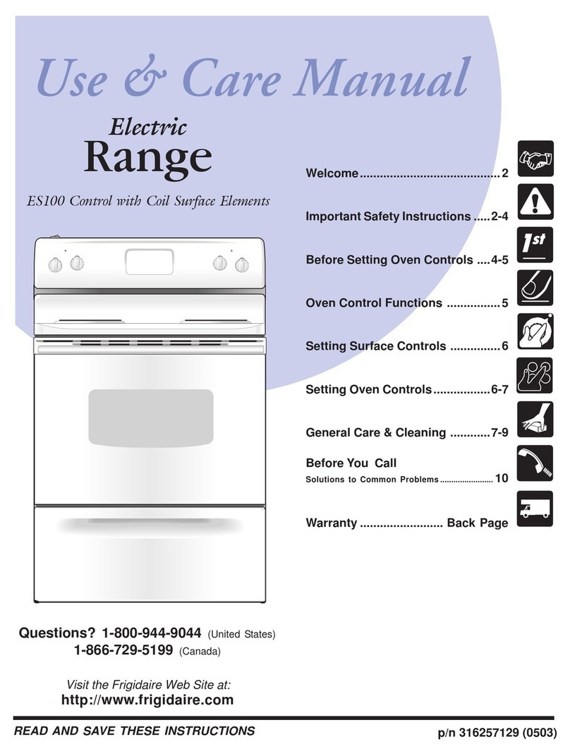 Frigidaire FEF329ESC User manual