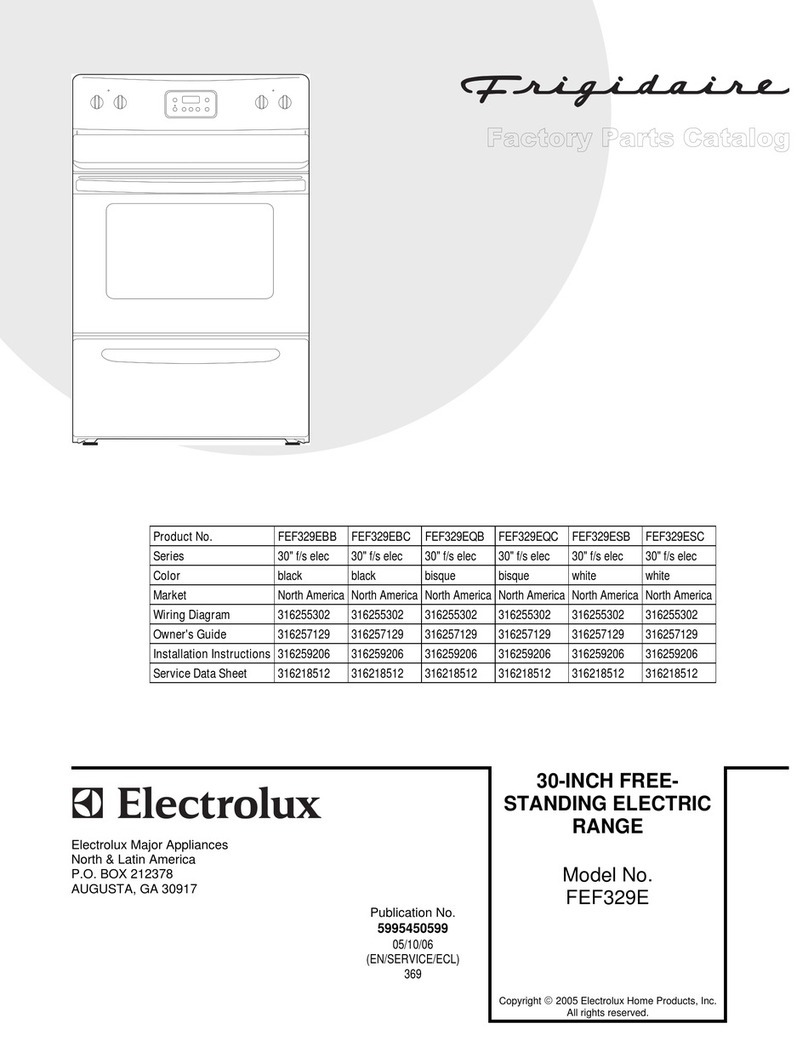 Frigidaire FEF329E User manual