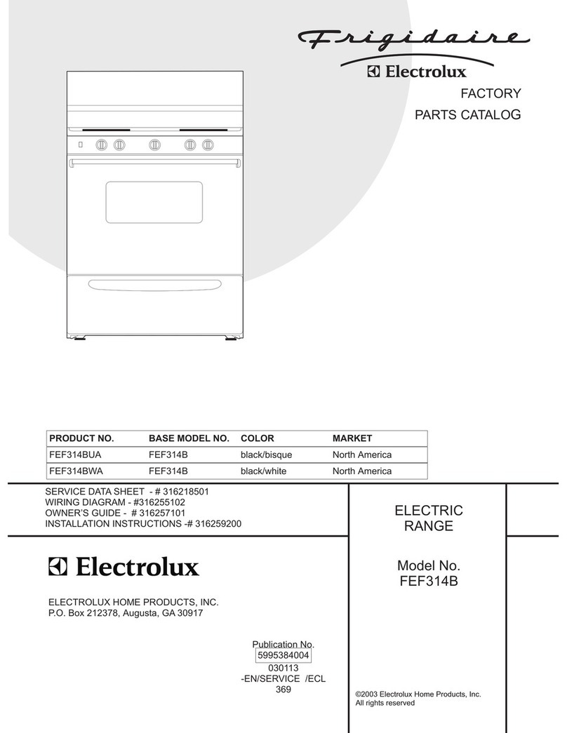 Frigidaire FEF314B User manual Frigidaire FEF314B User manual