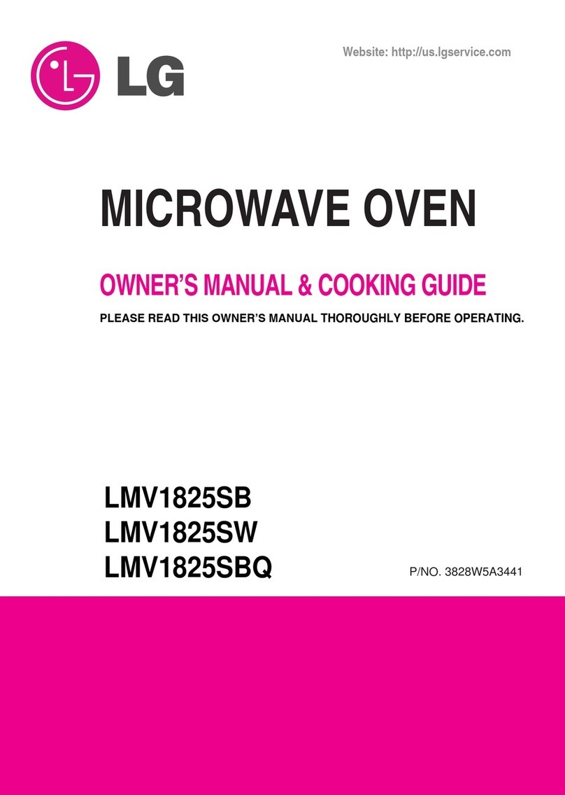 LG LMV1825SB Use and care manual