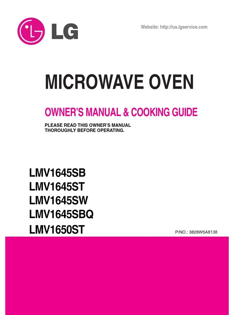 LG LMV1645SB Use and care manual