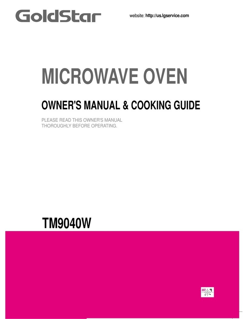 LG TM9040W Owner's manual & cooking guide