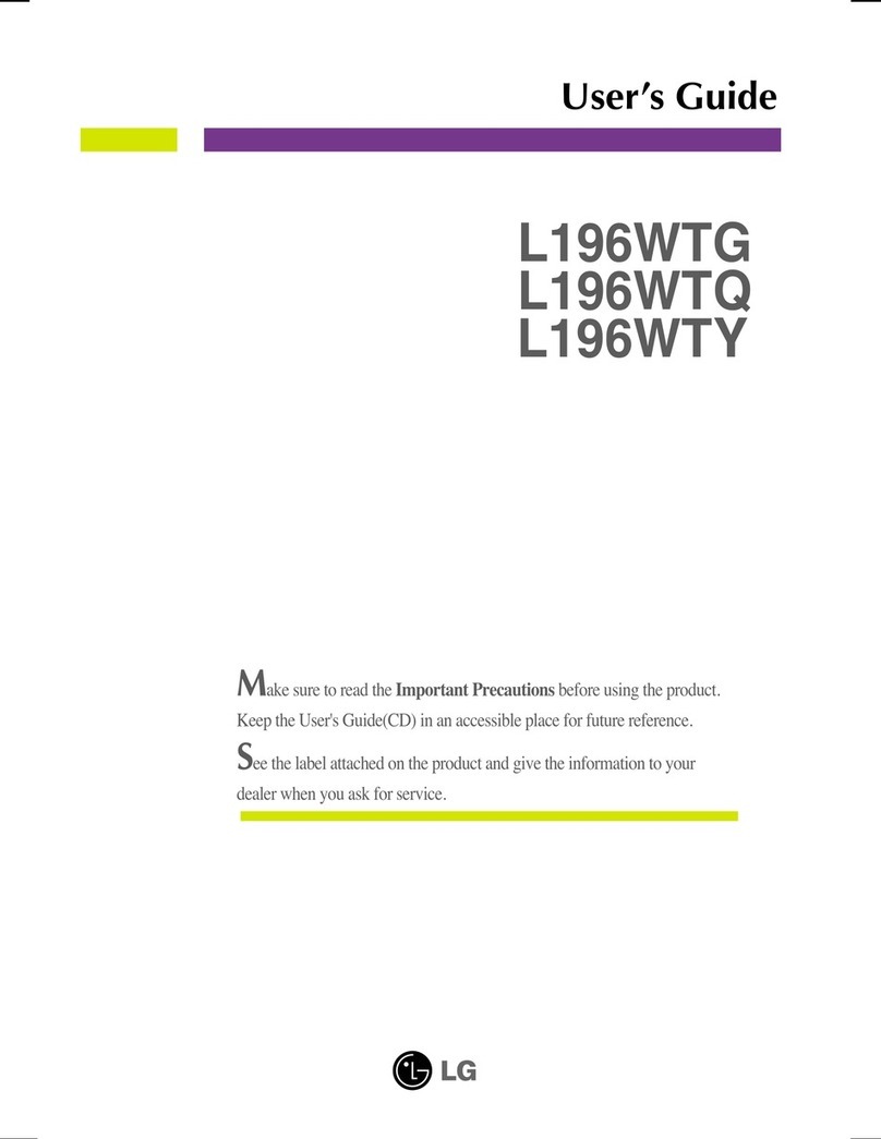 LG Flatron L196WTY-BF User manual