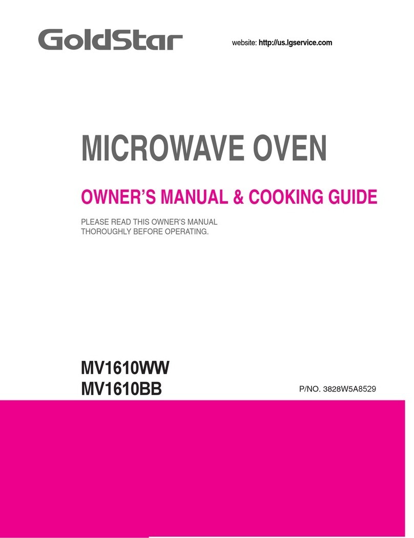 LG MV1610WW Owner's manual & cooking guide