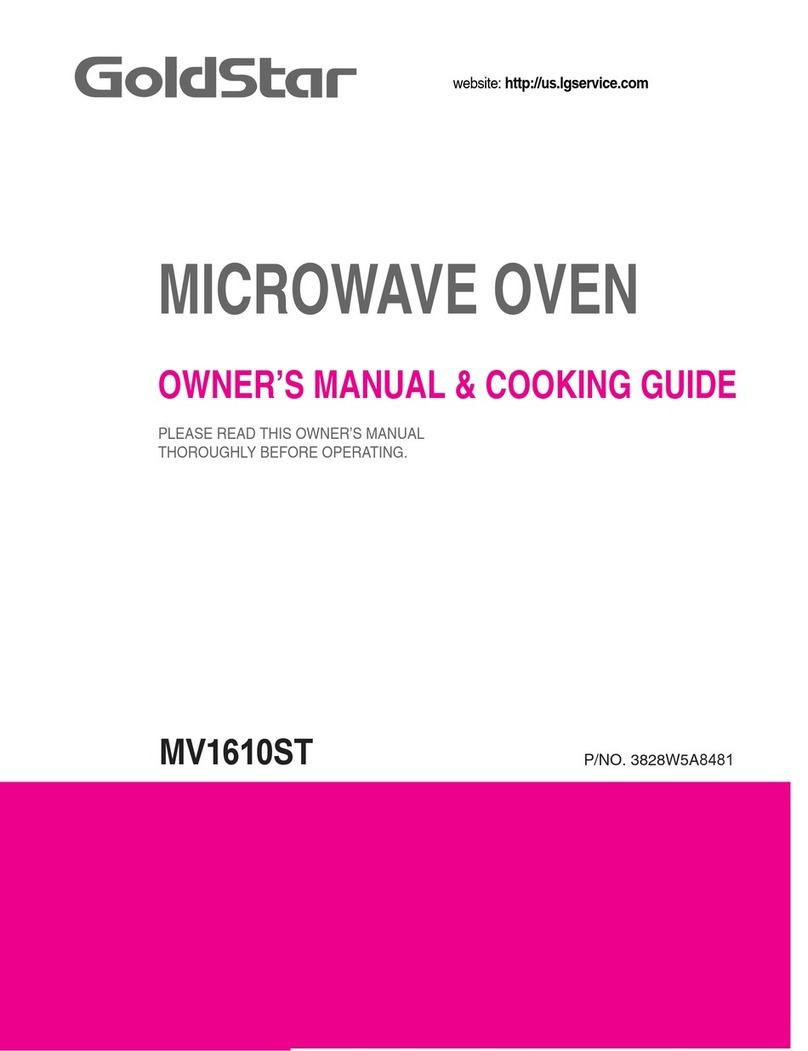 LG MV1610ST Use and care manual