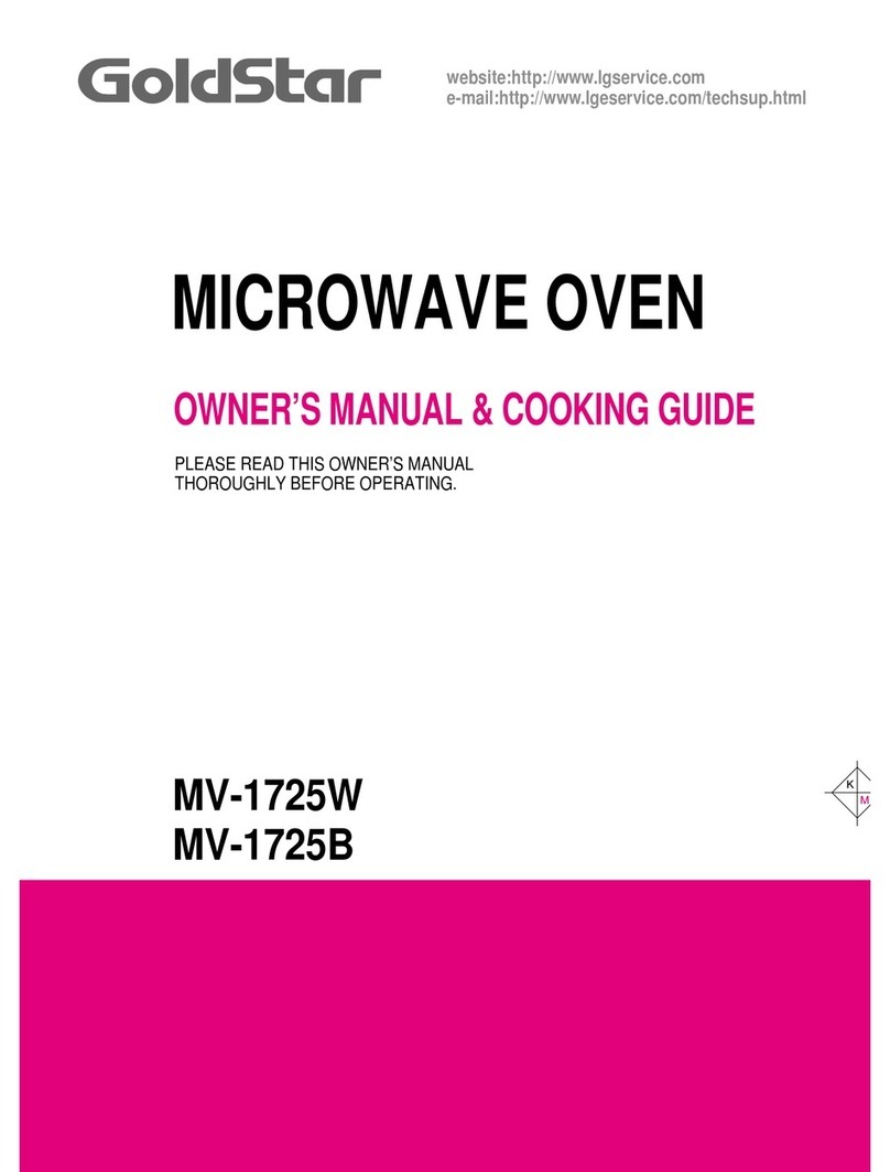LG MV-1725B Use and care manual