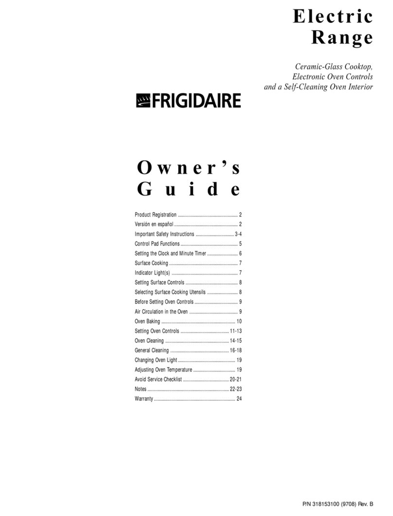 Frigidaire FEF357CGSA User manual